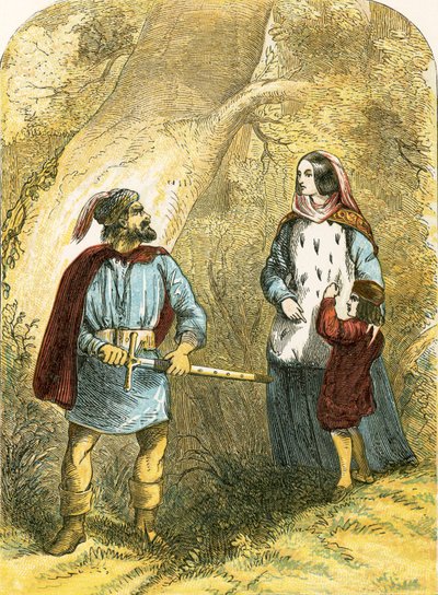 Margaret af Anjou og hendes søn møder røveren i skoven af English School