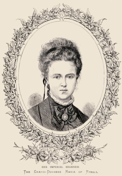 Maria Alexandrovna (1853-1920) Hendes Kejserlige Højhed Storhertuginden af Rusland af English School