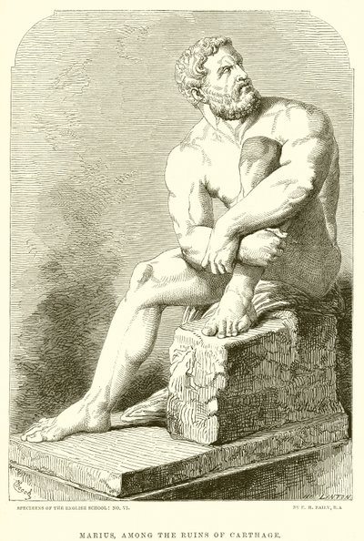 Marius, blandt ruinerne af Carthage af English School
