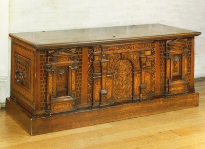 Marquetry ikke-sådan kiste (træ) af English School