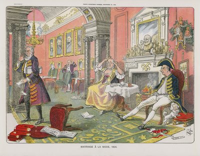 Ægteskab a la Mode, 1904 af English School