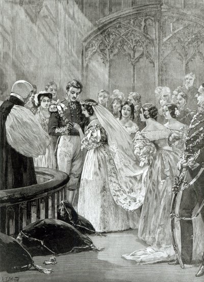 Ægteskab mellem dronning Victoria (1819-1901) og prins Albert (1819-61) i St. James