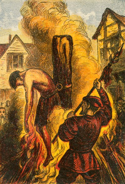 Martyrium von Bilney von English School