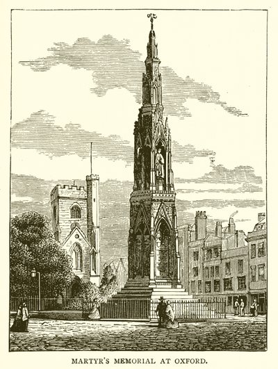 Martyrs Memorial i Oxford af English School