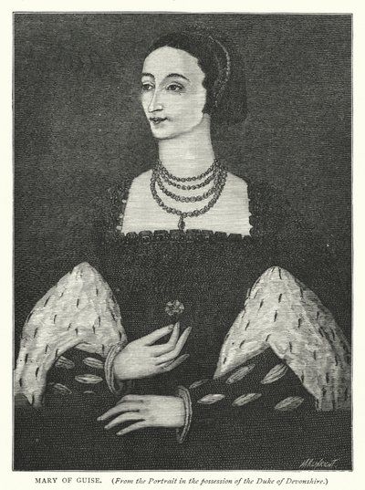 Mary of Guise (gravering) af English School