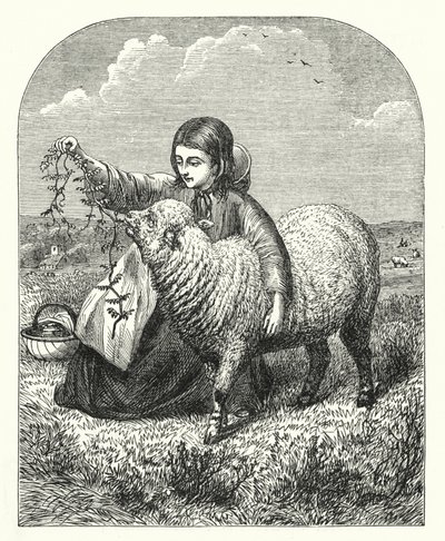 Marias lam (gravering) af English School