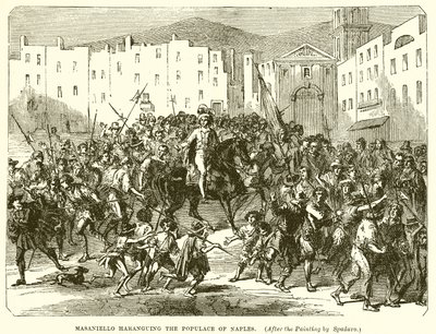 Masaniello Haranguing befolkningen i Napoli af English School