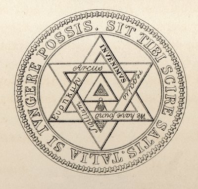 Frimurerisk segl af Grand Chapter of London, fra 