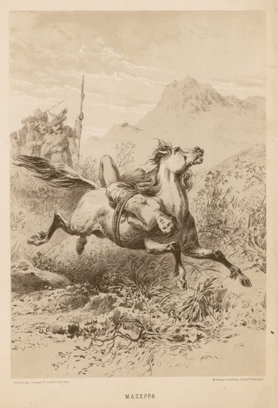 Mazeppa, baseret på digtet af Lord Byron af English School