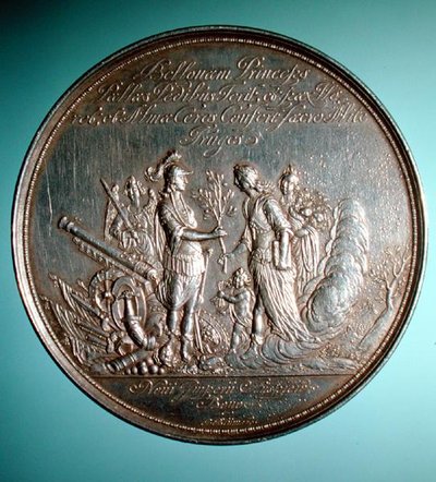 Medalje til minde om prinsesse Marys (1631-60) bryllup med Vilhelm af Orange (1626-50) af English School