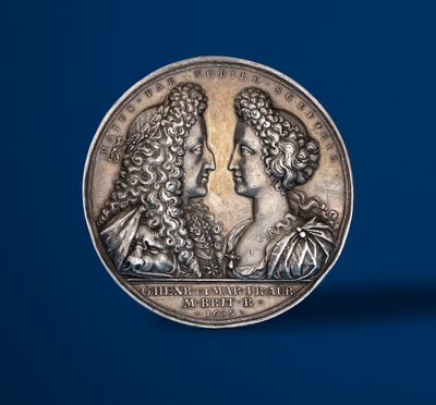 Medalje til minde om kroningen af William og Mary, 1689 (sølv) (forsiden af 419668) af English School