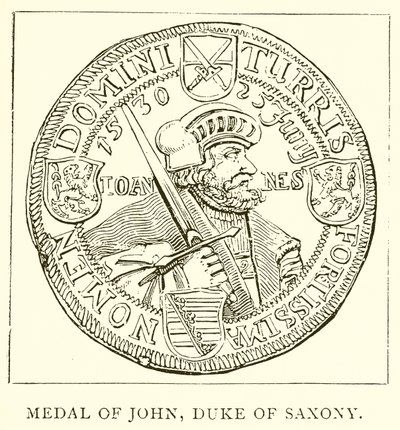 Medalje af Johannes, hertug af Sachsen af English School