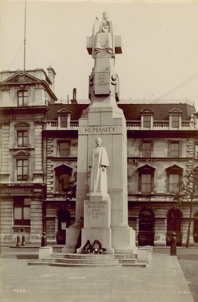 Mindesmærke for Edith Cavell, af English School