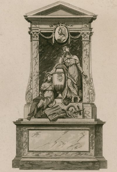 Mindesmærke for William Pulteney, Earl of Bath, Westminster Abbey, London af English School