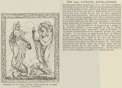 Mindesmærke for den 92. Gordon Highlanders i St Giles