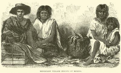 Mendicant Village indianere i Mexico af English School
