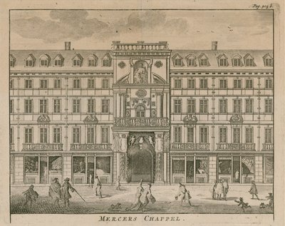 Mercers Chapel, Cheapside, London af English School