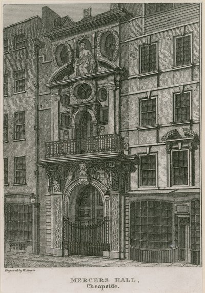 Mercers Hall, Cheapside, London af English School