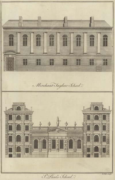 Merchant Taylors School og St Pauls School, London af English School