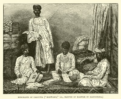 Merchants of Calcutta, Marwaris, i e, natives of Marwar in Rajpootana  af English School
