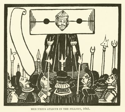 Kviksølv i søjlen, 1645 af English School