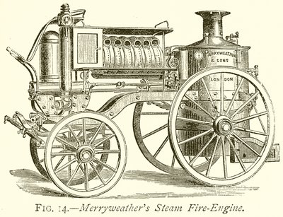 Merryweathers Steam Fire-Engine af English School