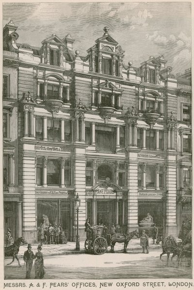 Mrs A & F Pears kontorer, New Oxford Street, London af English School