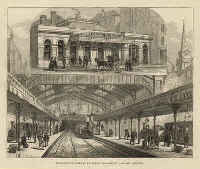 Metropolitan Railway Extension til Aldgate af English School