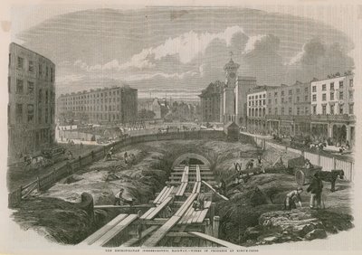 Metropolitan Railway Works ved Kings Cross af English School