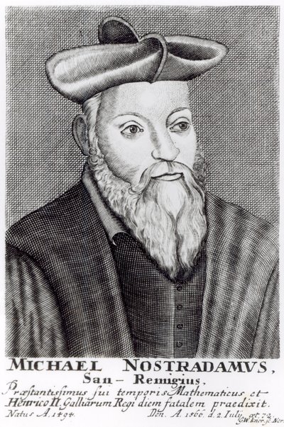 Michel Nostradamus (1503-66) af English School
