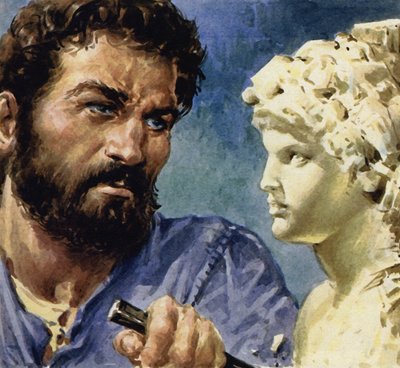 Michelangelos knælende engel blev skulptureret til kirken St Petronio af English School