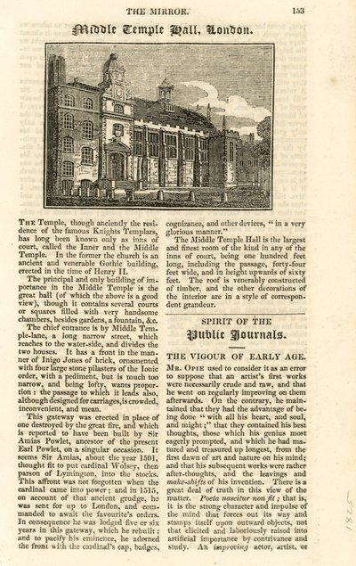 Middle Temple Hall af English School