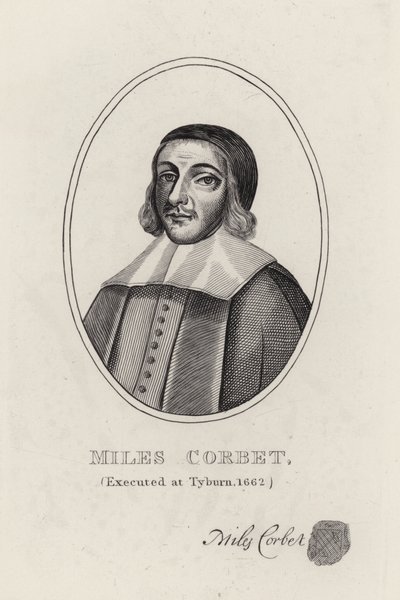 Miles Corbet (gravering) af English School