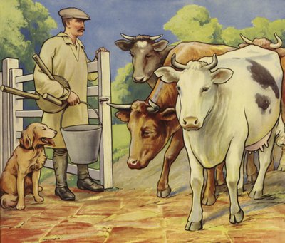 Malketid (farvelitografi) af English School