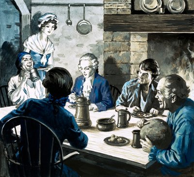 Wunderkind der Musik, Mozart (Gouache auf Papier) von English School