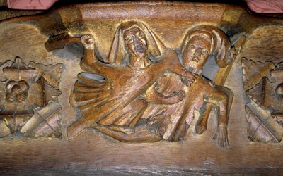Misericord (træ) af English School