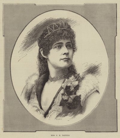 Miss C E Daniels (gravering) af English School