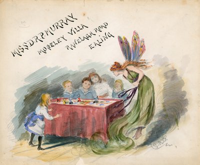Miss D R P Murray, Moseley Villa, Ranelagh Road, Ealing, London (wc på papir) af English School