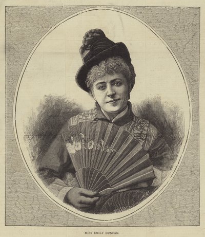 Miss Emily Duncan (gravering) af English School