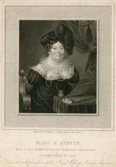Frøken Sarah Biffin, kunstner af English School