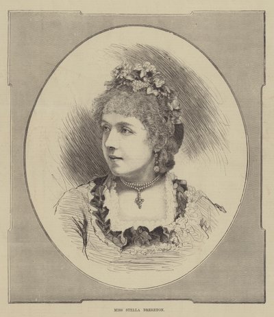 Frøken Stella Brereton (gravering) af English School