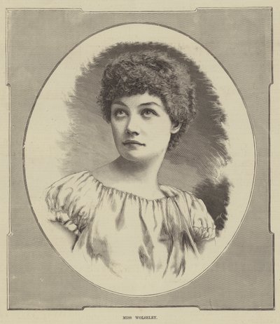 Miss Wolseley (gravering) af English School