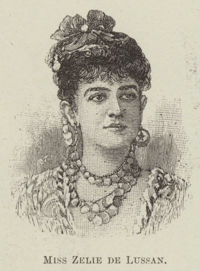 Miss Zelie de Lussan (gravering) af English School