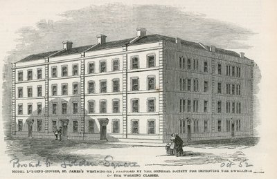 Model indlogeringshuse, St. James Westminster af English School