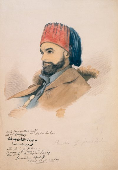 Mohammed Hayder, Pasha af Jerusalem, 1844 af English School