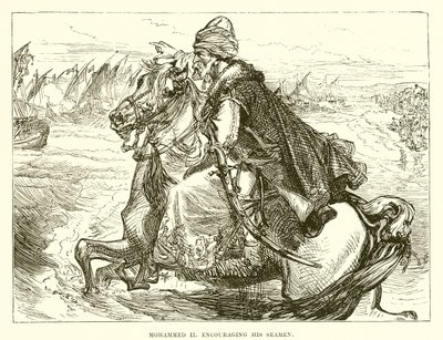 Mohammed II opmuntrer sine sømænd af English School
