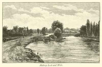 Molesey Lock and Weir  af English School