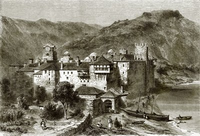 Klosteret Sphigmenou af English School