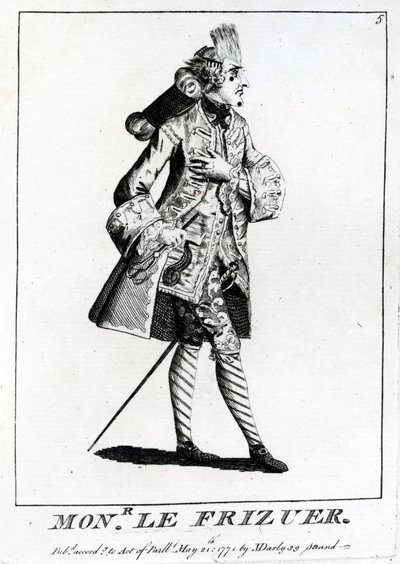 Mons. Frisøren, 1771 af English School