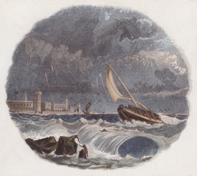 Monsuner (farvet gravering) af English School